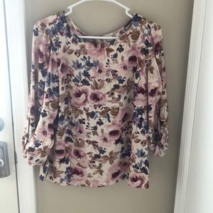 Lauren Conrad floral blouse